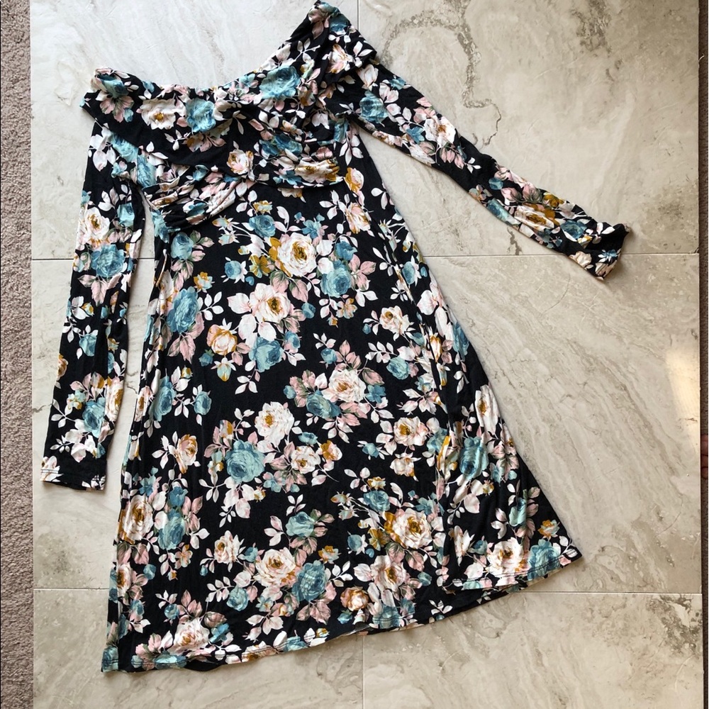 Altard State Off the Shoulder Floral Dress